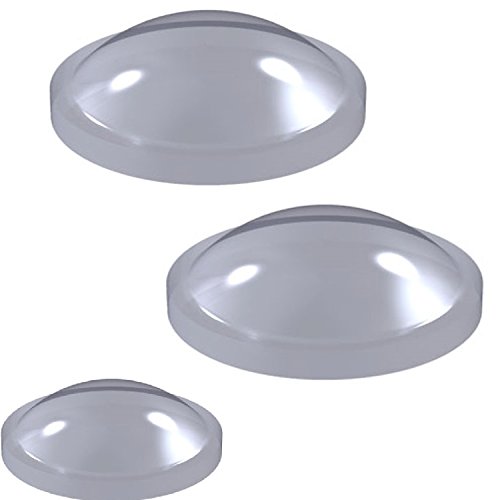 Bonus Eurotech 1ss18.06.0064/0019 autoadhesivo Bumpon, poliuretano, 6,4 x 1,9 halbkreisförmig, transparente (24 unidades)