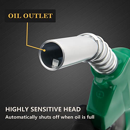 GDDGHS Fuel Nozzle 1 Inch NPT, Auto Shut Off Fuel Nozzle1-3/16 Inches(OD=30mm) Automatic Fueling Nozzle for Diesel Fuel Filling, Max Flow Rate 120L/Min(32GPM), 1-3/16 Inches(OD=30mm) Spout, Green by GDDGHS - Image 2