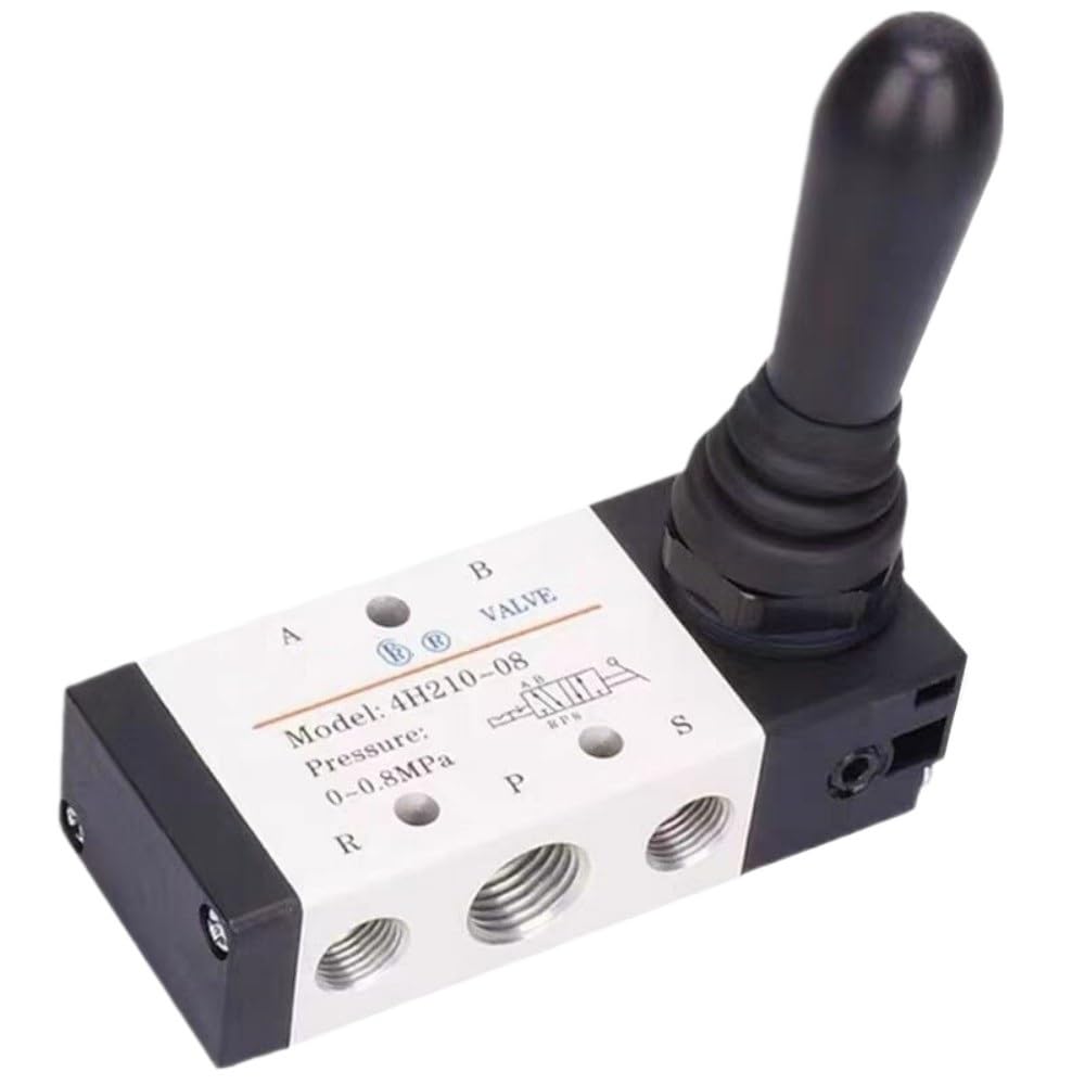 Vanne de commande manuelle pneumatique 4H210-08 et distributeur 5/2 1/4