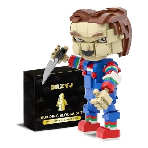DRZYJ Building Block Set, Chucky Character Building Toys, Birthday Party Decorations Supplies, Gifts for Fans Kids Adults (292 Pieces) Cover