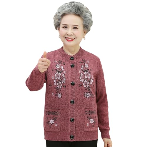Suéter de punto grueso y elegante con forro polar suave de mujer