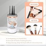 Multi-Functional Electric Makeup Brush Cleaner - Automatic, Energy Saving Makeup Brush Cleaner: Convenient and efficient Makeup Brush Cleaning Solution (white) - Image 3
