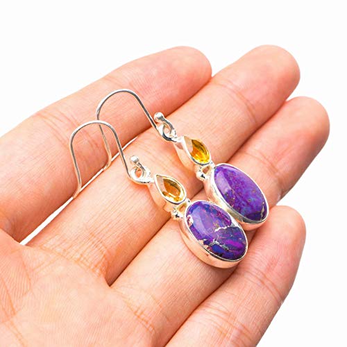 Boucles d'oreilles turquoise argent 925 le cadeau d'anniversaire idéal - 3