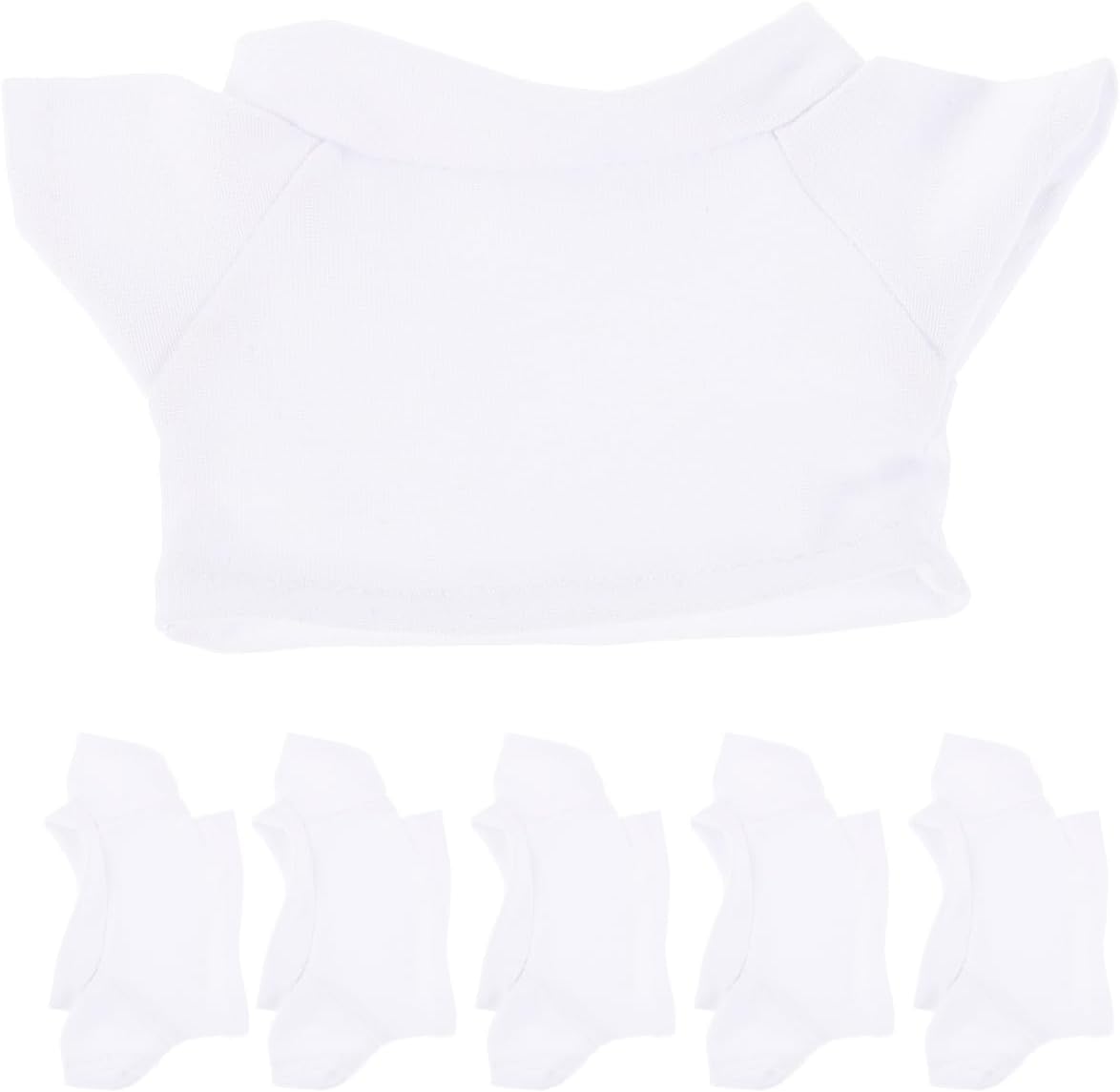 UPKOCH 6 Pcs Bear T-Shirt for Dolls Stuffed Animal Shirt Tiny Shirts for Stuffed Animals Soft Cloth Doll Clothes for Dress up Reusable Bear Accessories
