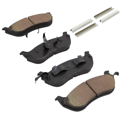 Image of QUALITY-BUILT Rear Semi-Metallic Brake Pads, Premium 1001-0674M, Compatible with 1996-2002 Ford /Lincoln /Mercury (Crown Victoria,Grand Marquis,Town Car)