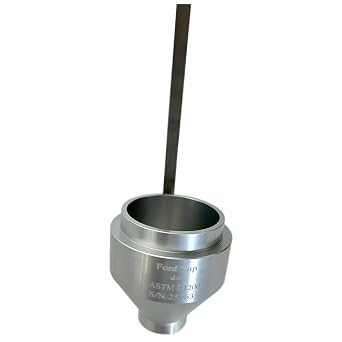 NO.4 Ford Viscosity Cup Portable Viscosity Flow Cup with Hole Diameter 4.10 Mm Measuring Range 70-370 CST ASTM D 1200 Standard Cup Volume 1001ml