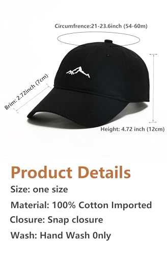 Men's & Women's Adjustable Embroidered Cotton Snapback Golf Hat