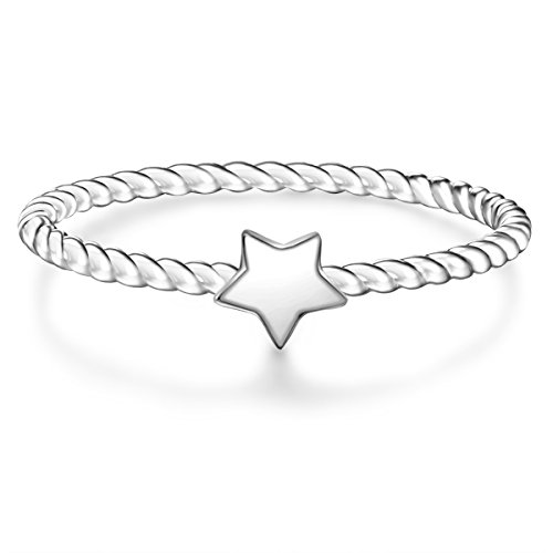 Glanzstücke München Damen-Ring Stern Sterling Silber - Motivring Freundschaftsring schlicht Cover