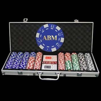 500 Personalized Poker Chip Set - F…