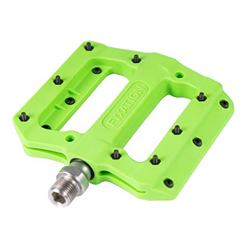 Fyxation Mesa Mp Nylon Thin Platform Pedal, Green #TOP1