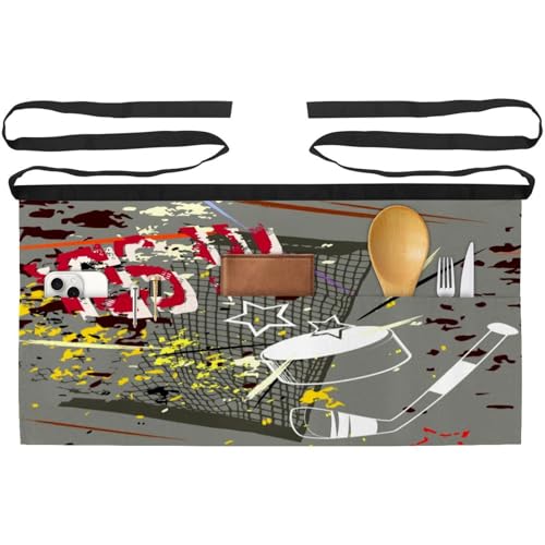 Demi-tablier de cuisine avec poches pour ranger vos outils de travail
