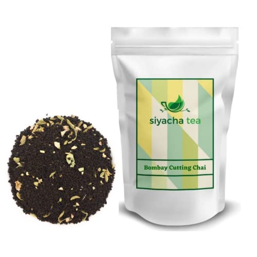 Image of Siyacha Tea Bombay Cutting Chai|100 Grams |Strong Malty Black Tea |with Pure Ginger, Cinnamon, Cardamom, Fennel Blend |100% Natural Herbal Refreshing Beverage(Makes 50 Cups)