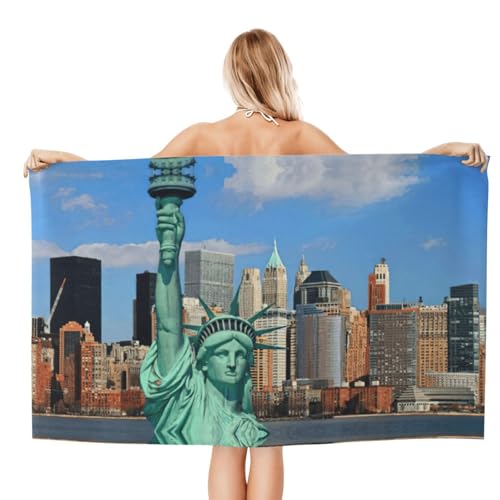 Serviette de bain microfibre séchage rapide drap de douche absorbant NY - 3