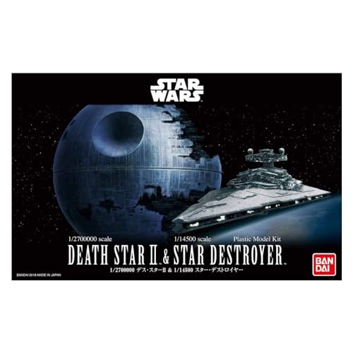 Bandai Hobby Kit Star Wars escala 1/2 – 700,00 Estrella de la Muerte II y escala 1/14 500 Star Destroyer