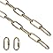 Helunsi Red Bronze Chandelier Chain, 6ft Heavy Duty Metal Fixture Exte