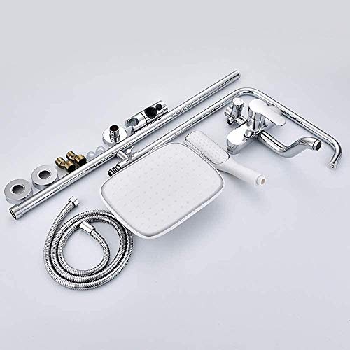 Robinet de douche moderne encastré et ensemble combiné de douche effet pluie