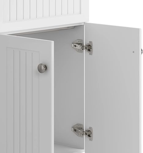 Miniatura 8 de SIMPLIHOME Beckham - Armario de lavandería de transición de 24 pulgadas con grifo y fregadero de acero inoxidable en color blanco, para lavadero y