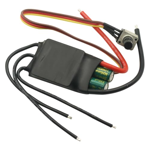 DC 7-24V 200W Brushless dc Motor BLDC 3-Phase Brushless Motor Driver Hallless DC Motor Drive Board Speed Controller Module with Potentiometer,ESC Speed Controller - Image 3
