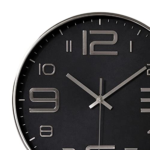 Newmind Relógio de parede grande industrial de 30cm, bateria interna, quarto, sala de, escritório, s