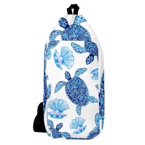 Sac à dos à bandoulière tortues de mer bleues : fini le sac lourd en randonnée