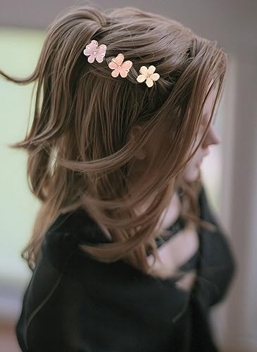 Eliongpu FH2CS 20Pcs Mini Flower Hair Clips Crystal Spring Claw Clips Small Flower Hair Claw Clips For Girls Women Cute Hair Barrettes Colorful Hair Accessories For Kid Teen thumb #3