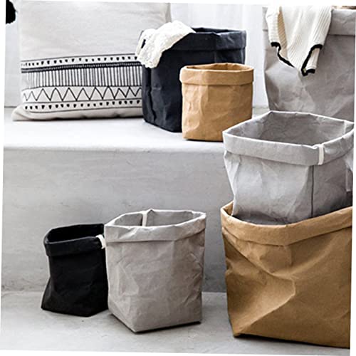 Bolsa de papel kraft lavable Happyyami para ocultar macetas feas en casa 8
