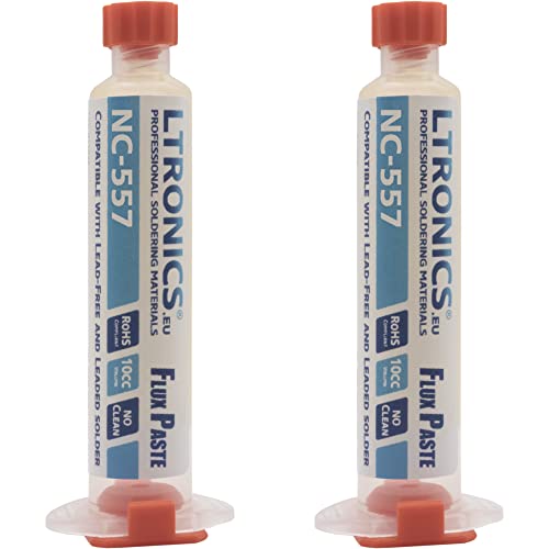 LTronics NC-557 Solder Flux Paste for SMD BGA PGA Soldering, 10cc - Pack of 2 Cover
