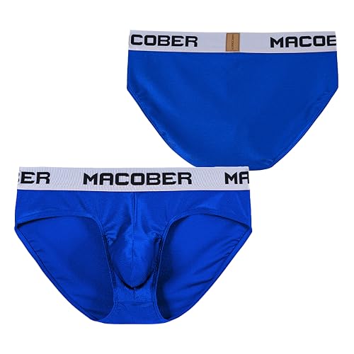 Mens Ice Silk Briefs Bulge Enhancing Pouch Underwear Wide Waist Smooth Tagless Underpants2