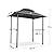Donext 8' x 5' Double Tier Soft Top Grill Gazebo, Outdoor Barbecue Gazebo with Hook and Bar Counters, Grill Canopy for Barbecue & Outdoor Canopy, Brown