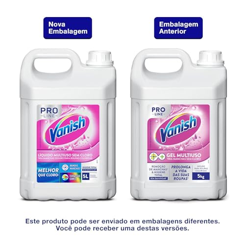 Tira Manchas Vanish Líquido Multiuso para roupas brancas Pro Line 5L