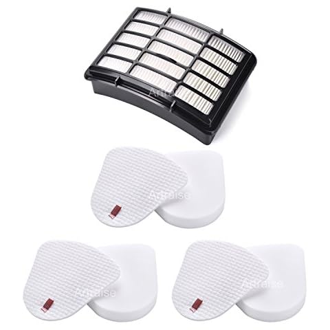 Artraise 1+3 Pack Filters for Shark Vacuum Filter Replacement, fit Navigator Lift Away NV350 NV351 NV352 NV355 NV356E NV360 NV370 UV440 UV490 UV540 CU500 Cleaner, Compare to Parts XFF350 & XHF350 Cover