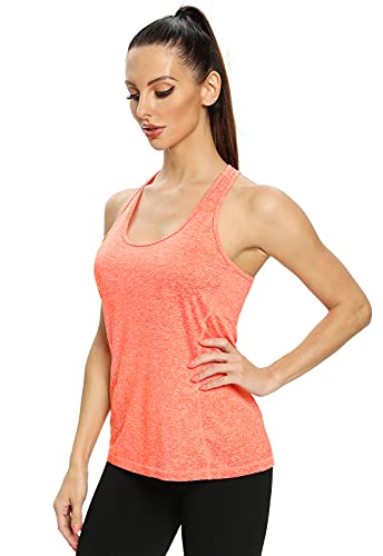 Image of Air Curvey Workout Tank Tops for Women Yoga Racerback Tanks Athletic Quick Dry Activewear 4 Pack