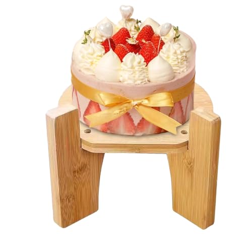 Soporte Dispensador de Bebidas – Base Redonda de Madera | Soporte De Pantalla Artesanal - Máquina De Bebidas Estable Y Durable Para Contenedor De Agua De Limón Cola Cocina Mesa De Comedor Acces