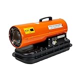 RURIS   Canon à Chaleur Diesel VULCANO 2000S   Thermostat Digital Intelligent, Débit d'Air 550 m³/h   Chauffage Industriel pour Atelier et Chantier   Réservoir 12 L   Puissance 20 kW (68 240 BTU)