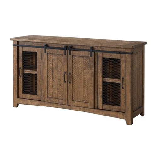 Martin Svensson Home Rustic 65” Solid Wood TV Stand with