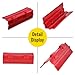 ENJ 20 Pack Red Flatbed Edge Protectors for Cargo Loads Corner Protectors Flatbed Used Together with Webbing to Protect Cargo