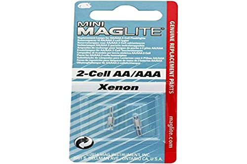 Mag-Lite Lot de 2 Ampoules Xenon pour Mini AA / AAAl