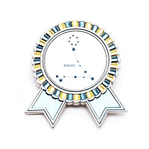 Broche constellation Poissons en métal taille M, le bijou parfait pour personnaliser un vêtement fade