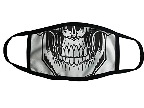 Preisvergleich Produktbild Mundschutz Nano-Technologie Atemschutzmaske Gesichtsmaske Waschbar Behelfsmaske (14 - Skelett Head)