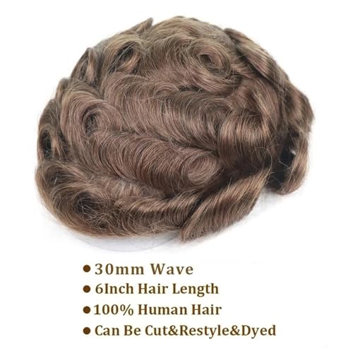 Toupets homme pour masquer la calvitie avec une base PU confortable