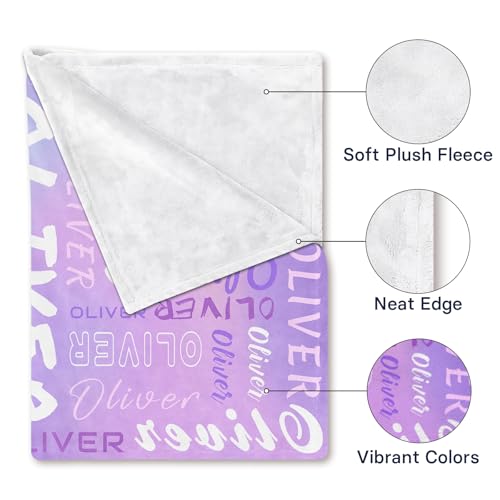 Image of PUREFLY Ships Next Day-Personalized Blanket for Kids- Custom Blanket with Name for Teen Girls and Boys, Birthday Gifts for Women and Men, Customized Flannel Throw, Christmas Blankets Gifts for Baby