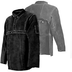 Amazon.com: LeaSeek Leather Welding Jacket+Welding Gloves, Flame