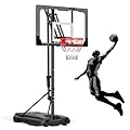 IGL Kids Basketball Hoop Outdoor?4.0-8.5ft Adjustable Basketball Hoop for Kids/Teenagers/Youth, Portable Basketball Goals System in Backyard/Driveway/Indoor, with 33in PC Backboard and Enlarged Base