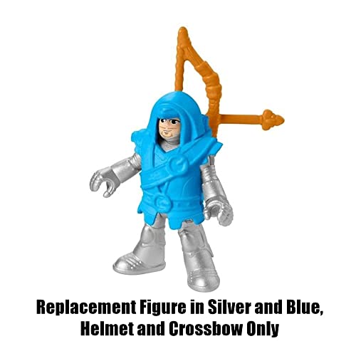 Imaginext Replacement Parts For Fisher-Price Honorable Archer And Steed Playset - Hcg68 ~ Figure In Silver And Blue, Helmet And Crossbow #TOP1