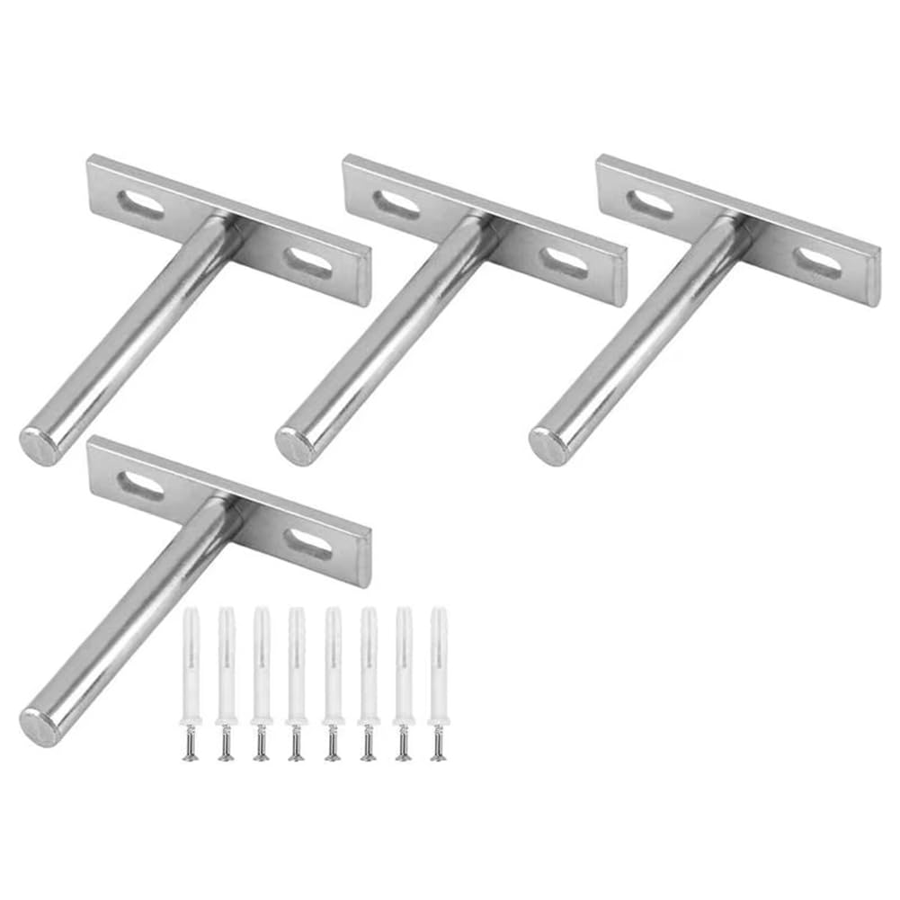 Littimoon Floating Shelf Brackets Heavy Duty 3 Inch Metal Wall Shelving Holders Metal Wall Shelving Supports Shelf Brackets