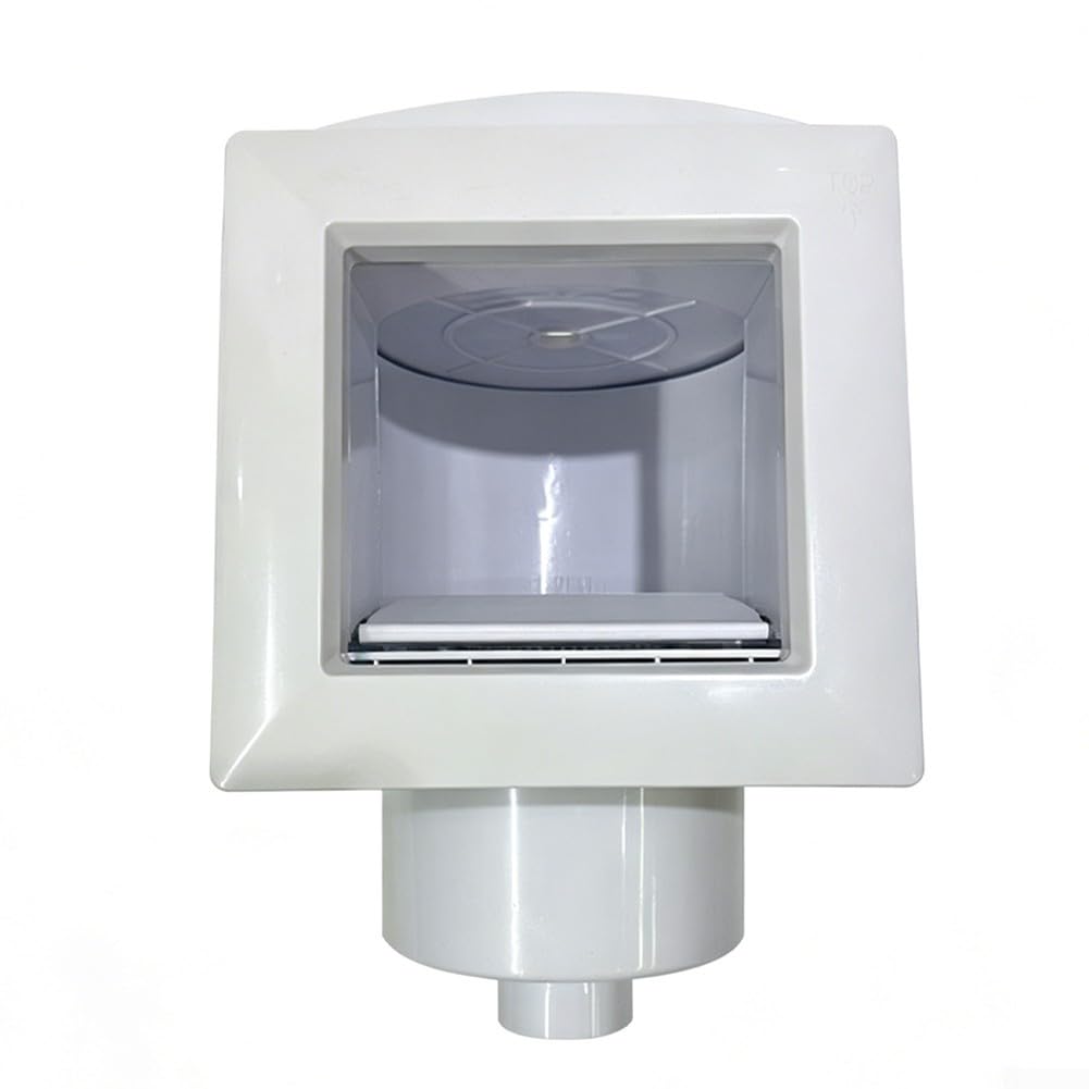 Skimmer per piscina con galleggiante per raccogliere foglie, cestello filtro a parete per piscine interrate e fuori terra, kit di pulizia dell'ingresso sottovuoto con 23 pezzi, bianco