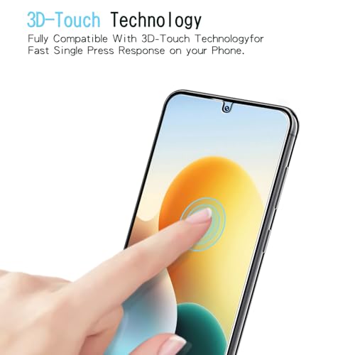 Image of KAREEN 2+2 Pack Screen Protector for Samsung Galaxy S25 Plus Tempered Glass Film with Camera Lens Protector, Fingerprint Unlock Support, Anti Scratch, Bubble Free, Case Friendly