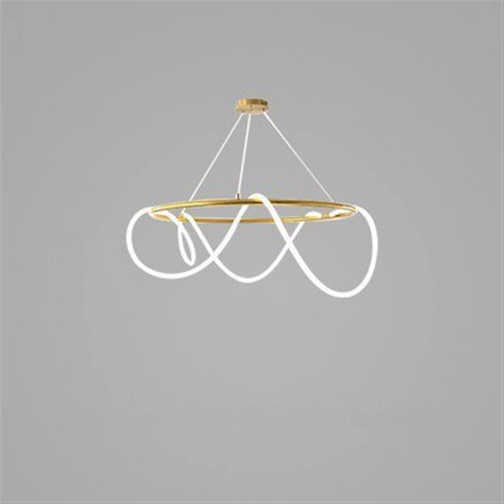 HYJAUSXB Ceiling Chandelier Lamp, Postmodern Restaurant Notes Long Tube Lamp Creative Bar Cafe Shop Art Reception (Size: D60CM)