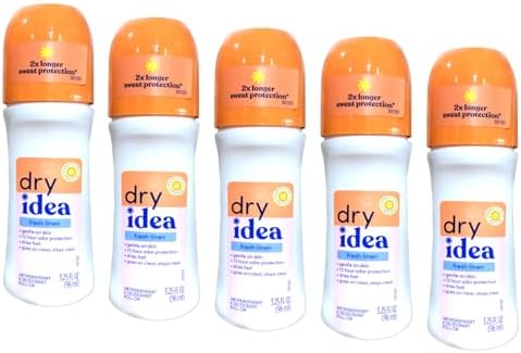 Dry Idea Fresh Linen Roll-On Antiperspirant Deodorant Fresh Linen 3.25 Ounce (Pack of 5)