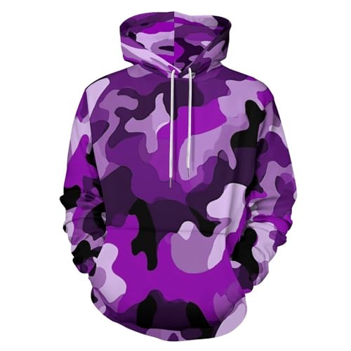 Sweatshirts violet avec poches le confort décontracté au quotidien
